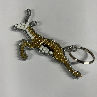 Beaded Keyring - Springbok