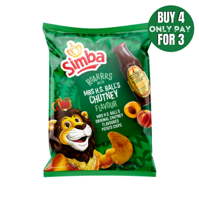 Simba Mrs Balls Chutney Chips 120g (BB:19/09/2024)