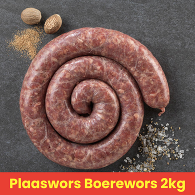 Plaaswors Boerewors 2kg