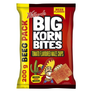 Willards Big Korn Bites Tomato Party Pack 200g (BB: 13/03/2025)