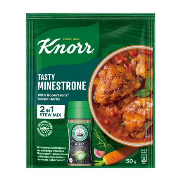 Knorr Soup Minestrone w/mixed Herbs 50g