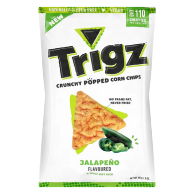 Trigz Popped Corn Chips Jalapeno 85g