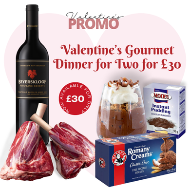 Valentine’s Gourmet Dinner for Two for £30