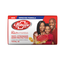 Load image into Gallery viewer, Life Buoy &#39;Total 10&#39; Bar (Red) 100g