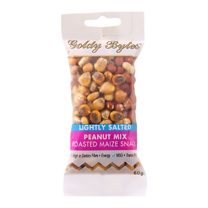 Goldy Bytes Lightly Salted Peanut and Corn Mix 60g