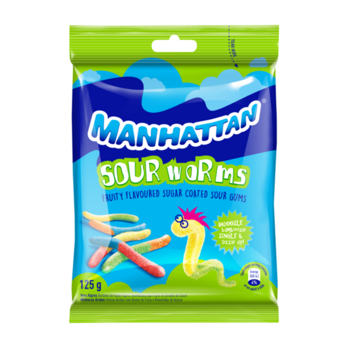 Manhattan Sour Worms 125g